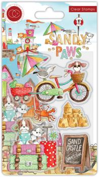Craft Consortium Sandy Paws Sand Castle Clear Stamps 