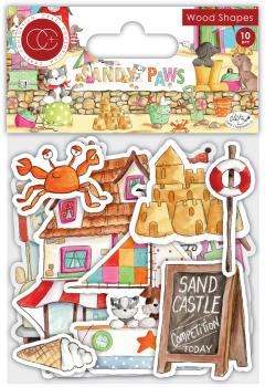 Craft Consortium Sandy Paws  - Wood Shapes 