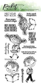 Picket Fence Studios Your Next Book Dear  Clear Stamps 