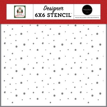Carta Bella "Snow Much Fun" Stencil - Schablone 6x6"