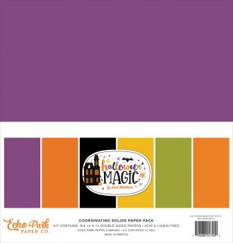 Echo Park "Halloween Magic" 12x12" Coordinating Solids Paper - Cardstock