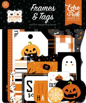 Echo Park "Halloween Party" Ephemera Frames & Tags
