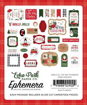 Echo Park "Jingle All The Way" Ephemera - Stanzteile