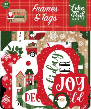 Echo Park "Jingle All The Way" Frames & Tags