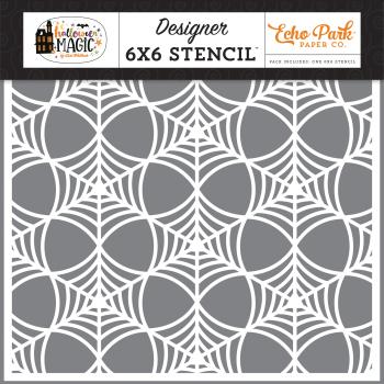 Echo Park "Spooky Spiderweb" Stencil - Schablone 6x6"