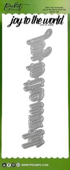 Picket Fence Studios Slim Line Oversized Joy to the World Word 4x10 Inch Die (SDCS-130)