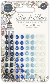 Craft Consortium Sea & Shore Enamel Drops - Tropfenperlen