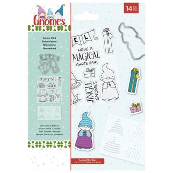 Crafters Companion -Gnome Child - Stanze & Stempel & Stencil