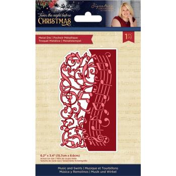 Crafters Companion -Twas the Night Before Christmas - Music and Swirls - Stanze