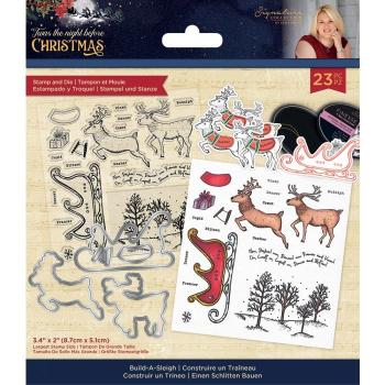 Crafters Companion -Build-A-Sleigh - Stanze & Stempel