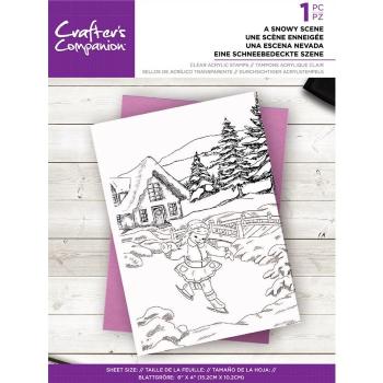 Crafters Companion - A Snowy Scene - Clear Stamps