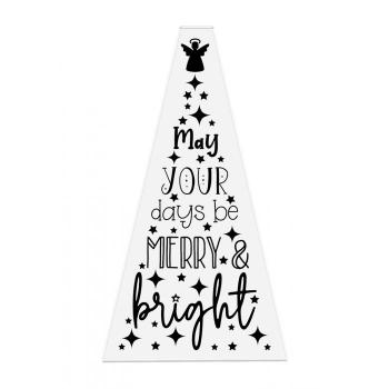 Crafters Companion - Merry and Bright Tree  - Clear Stamps