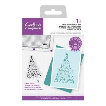 Crafters Companion - Most Wonderful Tree  - Clear Stamps