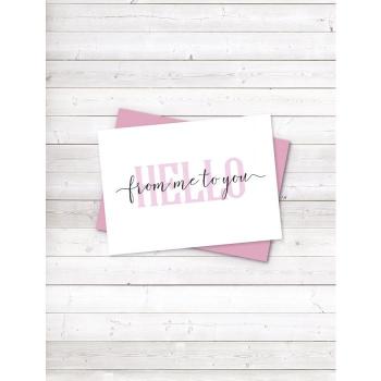 Crafters Companion - Brush Hello From Me To You  - Clear Stamps