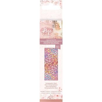Crafters Companion -Rose Gold Papercraft Foil Roll Holographic Rose- 