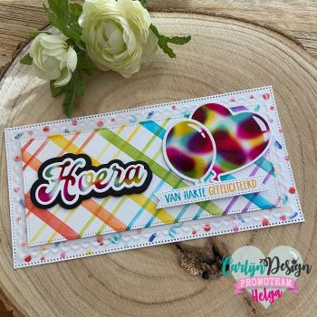 Carlijn Design Slimline Confetti   Stencil - Schablone 