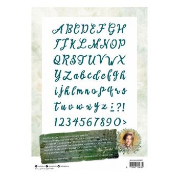 Studio Light - Schablone -  New awakening mask stencil Alphabet handlettering nr.07