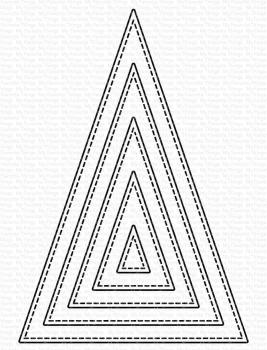 My Favorite Things Die-namics "Stitched Tall Triangle STAX" | Stanzschablone | Stanze | Craft Die