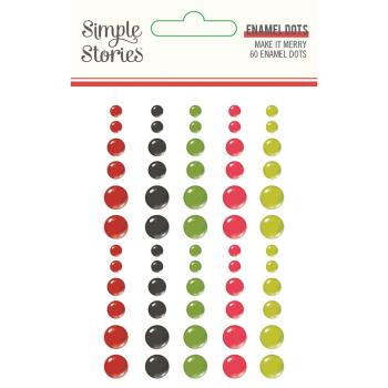 Simple Stories   Make it Merry  Enamel Dots