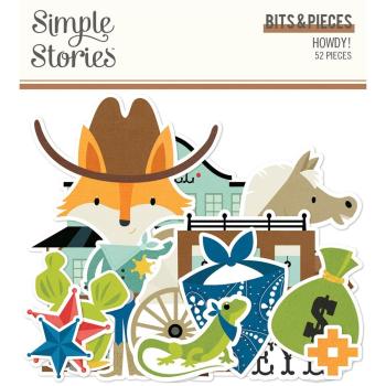 Simple Stories Simple  Howdy!   Bits & Pieces -  Stanzteile