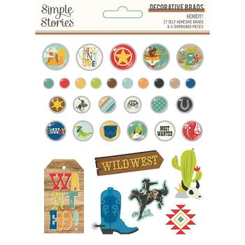 Simple Stories Howdy! Decorative Brads