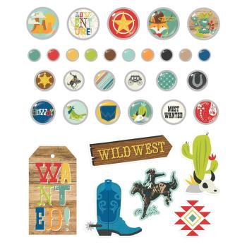 Simple Stories   Howdy!  Decorative Brads