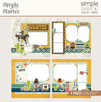 Simple Stories Wanted Simple Pages Kit - Bits & Pieces