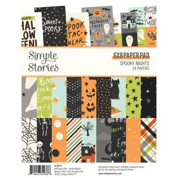 Simple Stories Simple Spooky Nights  Paper Pad - Designpapier 6x8 Inch