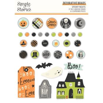 Simple Stories   Spooky Nights  Decorative Brads