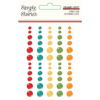 Simple Stories   Family Fun  Enamel Dots