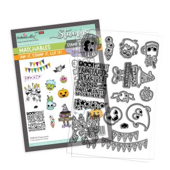 Polkadoodles Stempel "Fang-tastic" Clear Stamp-Set