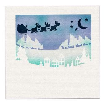 Polkadoodles Stencil Scenic Christmas - Schablone  (PD8214)