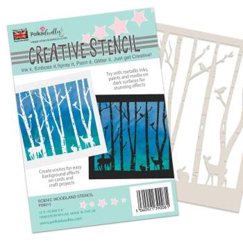 Polkadoodles Stencil Woodland - Schablone (PD8215)