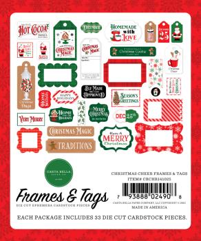 Carta Bella "Christmas Cheer" Frames & Tags