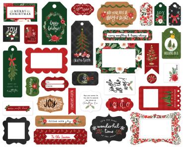Carta Bella "Happy Christmas" Frames & Tags