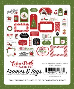 Echo Park "Christmas Magic" Ephemera Frames & Tags