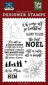 Echo Park Stempelset "The First Noel" Clear Stamp