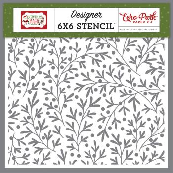 Echo Park "Christmas Branches" Stencil - Schablone 6x6"
