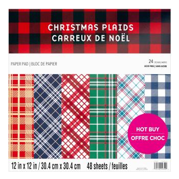 Craft Smith "Christmas Plaids" 12x12" Paper Pad