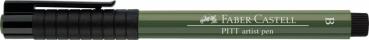 Faber Castell India Ink Artist Pen Brush 174 Chromium Green Opaque  