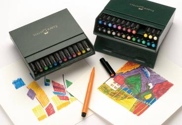 Faber Castell Drawing Pen Pitt Artist Pen Brush 12 Pieces Studiobox 12er-Atelierbox