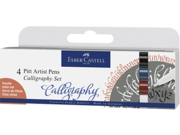 Faber Castell Drawing Pen Pitt Artist Set Caligraphy  4er-Set
