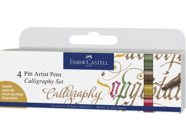 Faber Castell Drawing Pen Pitt Artist Set Calligraphy  4er-Set