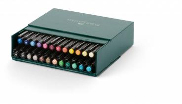 Faber Castell Drawing Pen Pitt Artist Pen Brush 24 Pieces Studiobox 24er-Set