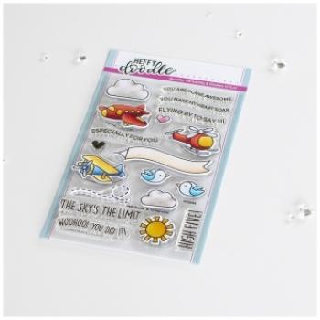 Heffy Doodle Flying High   Clear Stamps - Stempel 