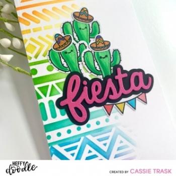 Heffy Doodle Fiesta Time  Stencil - Schablone