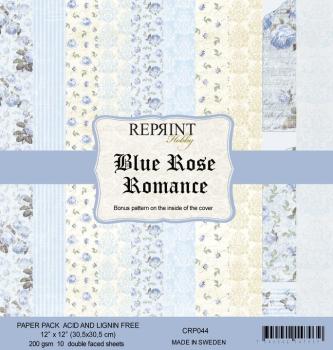 Reprint Blue Rose Romance 12x12 Inch Paper Pack 