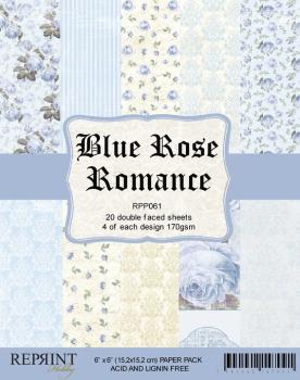 Reprint Blue Rose Romance 6x6 Inch Paper Pack