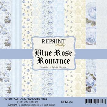 Reprint Blue Rose Romance 8x8 Inch Paper Pack 