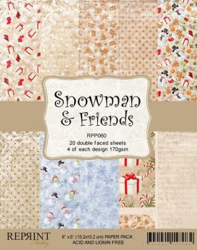 Reprint Snowman & Friends 6x6 Inch Paper Pack